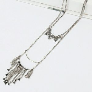 Boho vintage tassle chain necklace